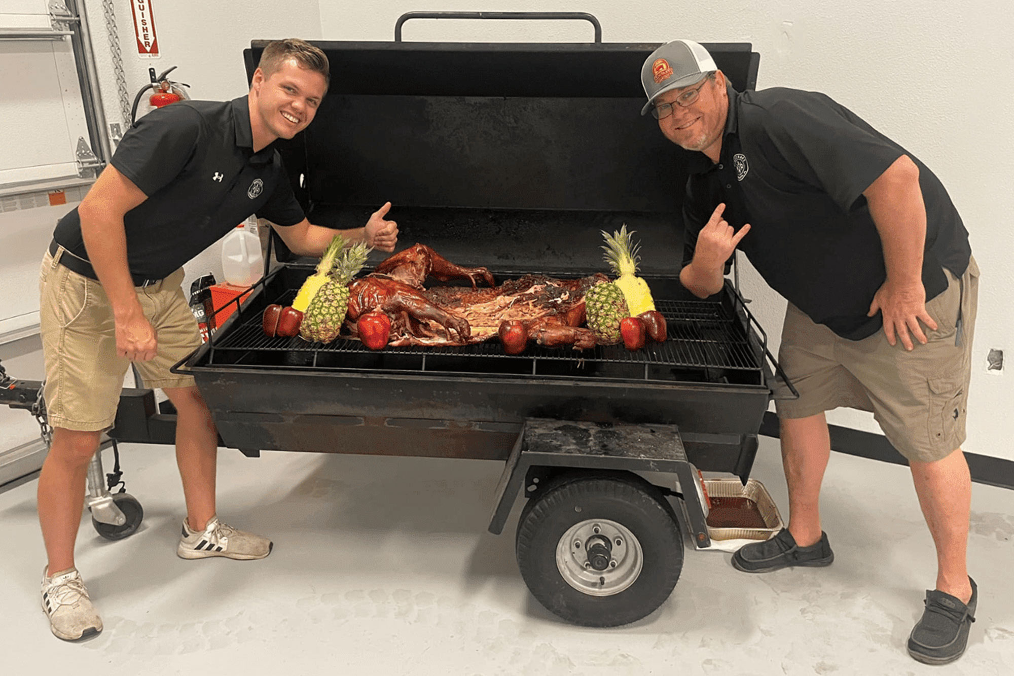 Whole Pig Roast on Meadow Creek PR60T Pig Roaster